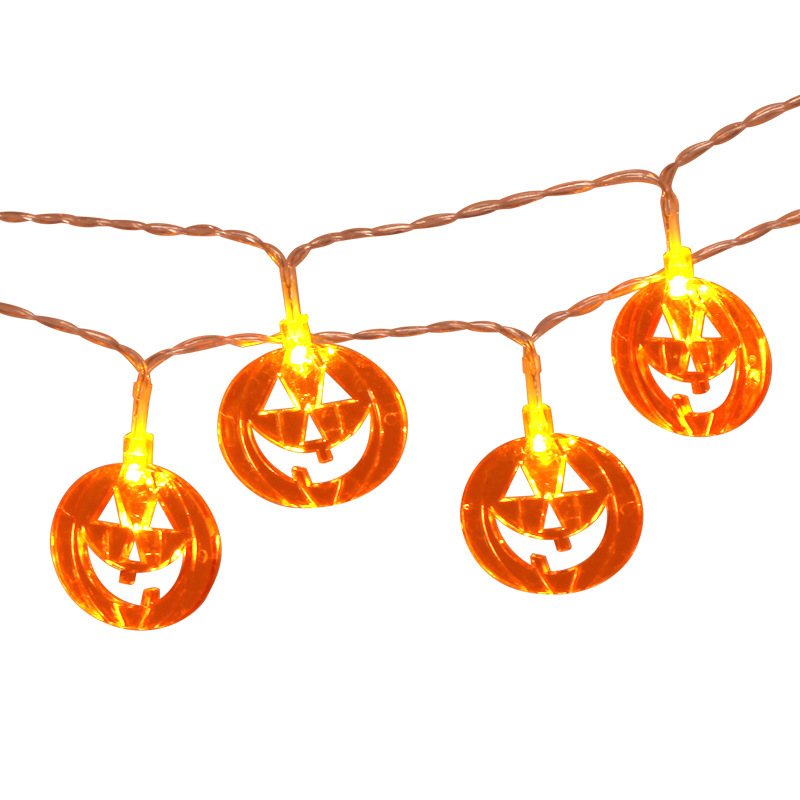 Latarnia Led String Lights Starry Dekoracja Na Halloween Ins Wodoodporna Bateria Płaska Lampa Z Dyni