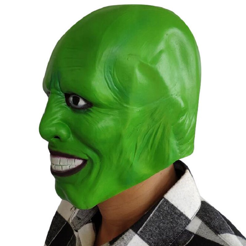 Moviethe Mask Jim Carrey Maski Lateksowe Na Imprezę Cosplay Zielony