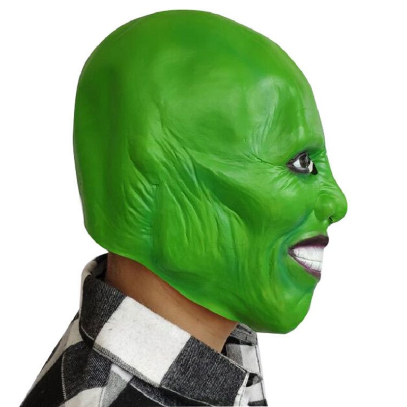 Moviethe Mask Jim Carrey Maski Lateksowe Na Imprezę Cosplay Zielony