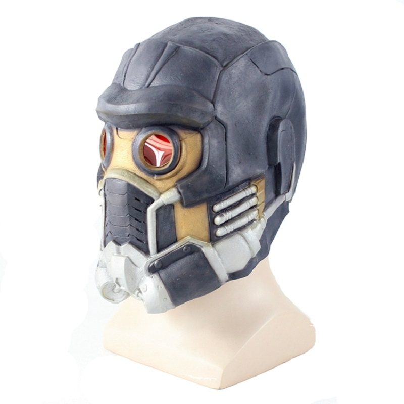 Najnowszy Kask Lateksowy Guardians Star Cosplay Lord Mask Lifesize