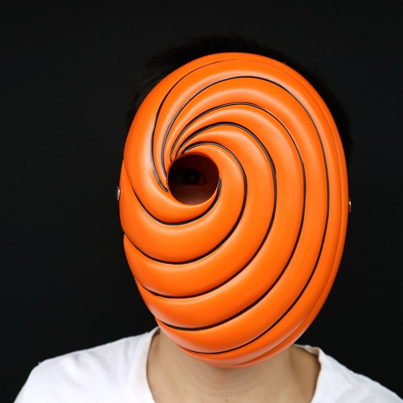 Żywica Anime Naruto Akatsuki Tobi Uchiha Obito Madara Cosplay Impreza Z Okazji Halloween Prop Maska