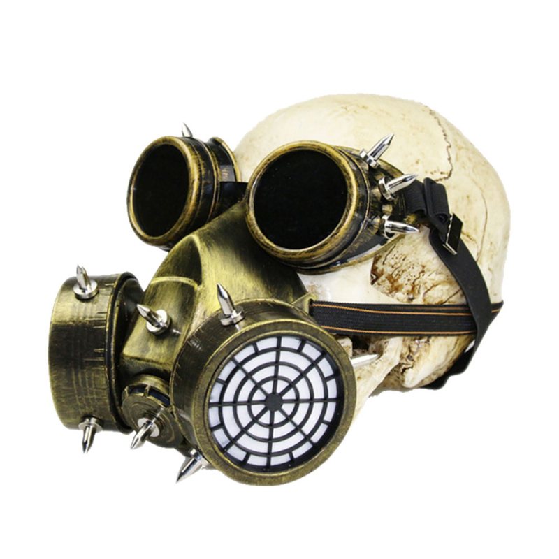 Steampunk Maska Gazowa Nit Gogle Żywica Szkielet Wojownik Pośmiertna Masquerade Akcesoria Cosplay Na Impreza Z Okazji Halloween Prezent