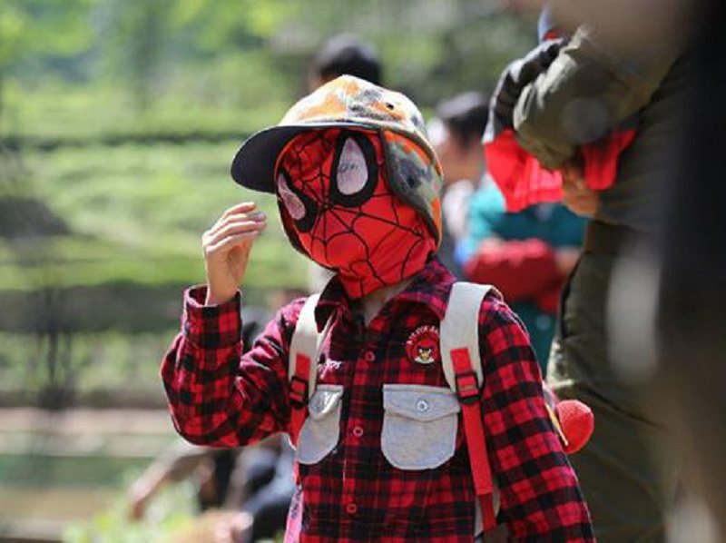 Superbohater Spiderman Po Prostu Wyposażone Akcesoria Do Występów W Maskach Filmowych