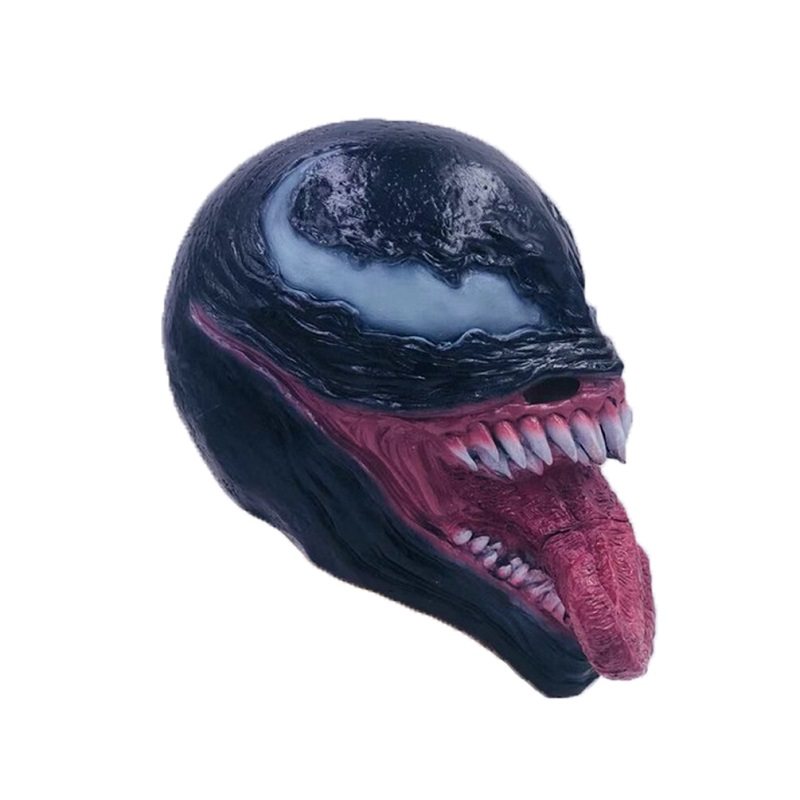 Universe Deluxe Venom Spiderman Maska Lateksowa Kostium Na Halloween Film Cosplay Czarny