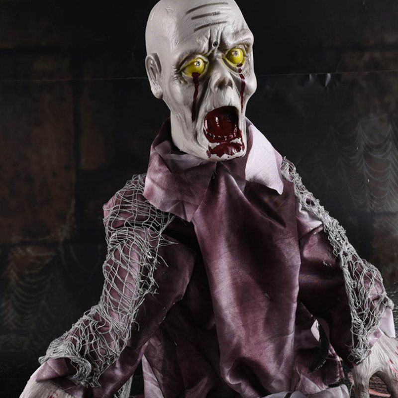 W Nowym Stylu Swinging Ghost Ornament Do Dekoracji Ucieczki Z Pokoju Duży Rozmiar Zombie Zabawka Elektroniczna Okropna Stojąca Tańcząca Duch Rekwizyty