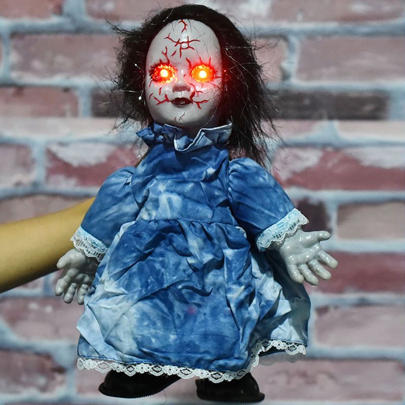 Zabawki Na Halloween Śmieszne Rekwizyty Walking Ghost Doll Śliczna Dekoracja Luminous Kreatywne Ozdoby Układ Hurtowy