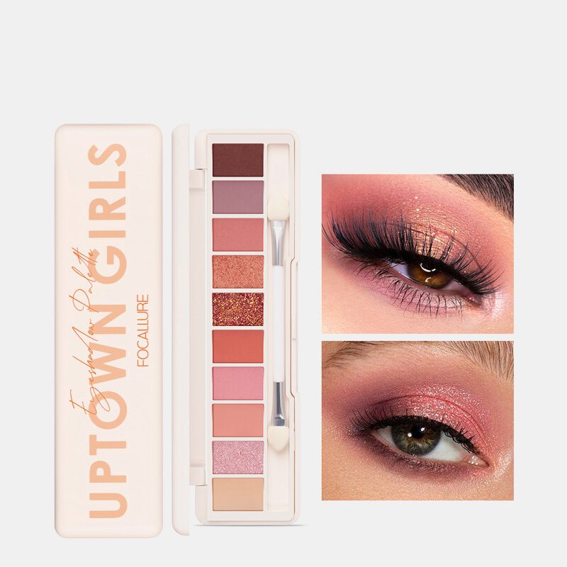 10 Kolorów Paleta Cieni Do Powiek Conceler Matte Shimmer Glitter Wodoodporny Cień Do W Proszku