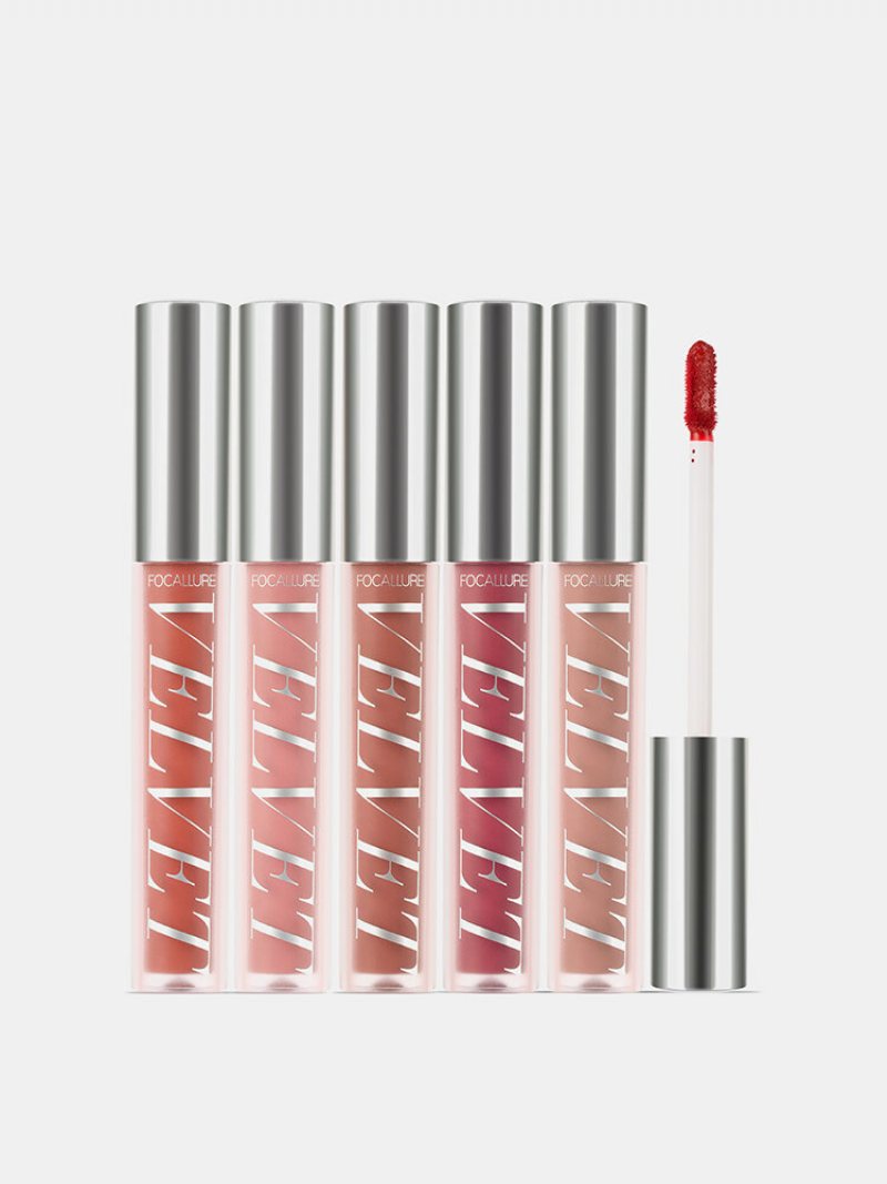 10 Kolorów Velvet Matte Lip Glaze Wodoodporny Niebrudzący Błyszczyk Kosmetyczny