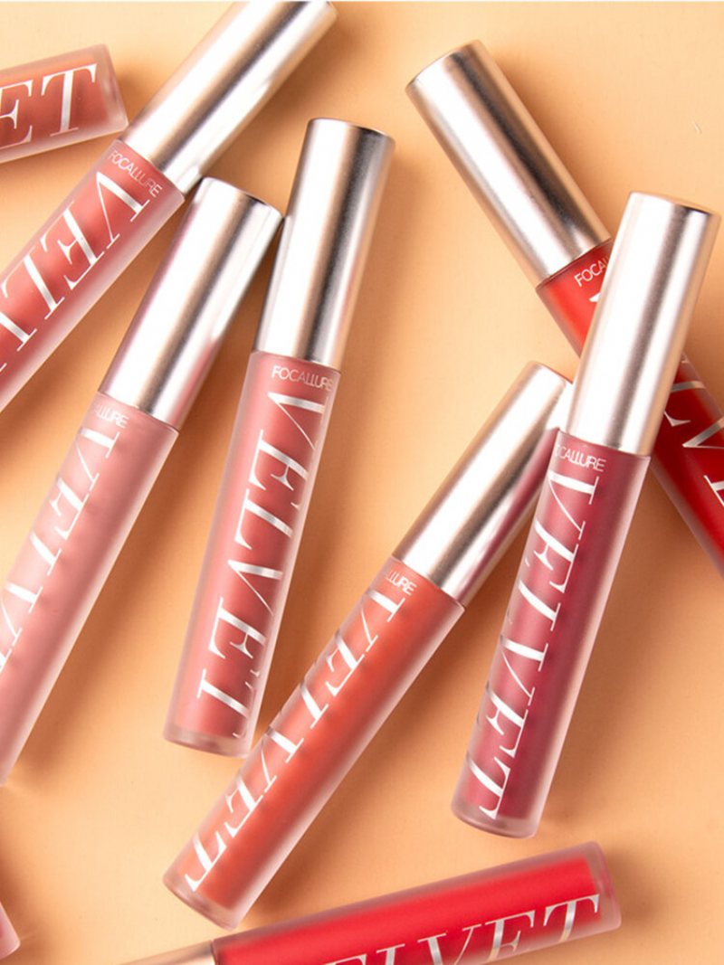 10 Kolorów Velvet Matte Lip Glaze Wodoodporny Niebrudzący Błyszczyk Kosmetyczny