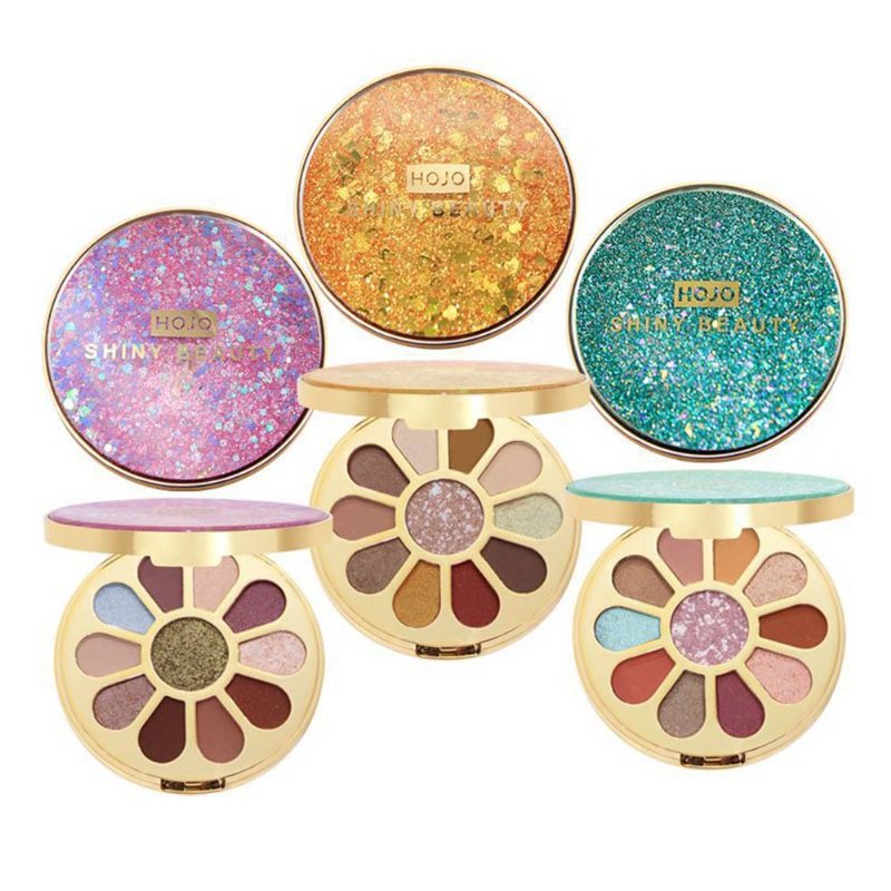 11 Kolorów Okrągła Paleta Cieni Do Powiek Błyszcząca Z Pędzlem Przybory Do Makijażu Najlepsze Prezenty Dla Lady Shimmer Eyeshadow