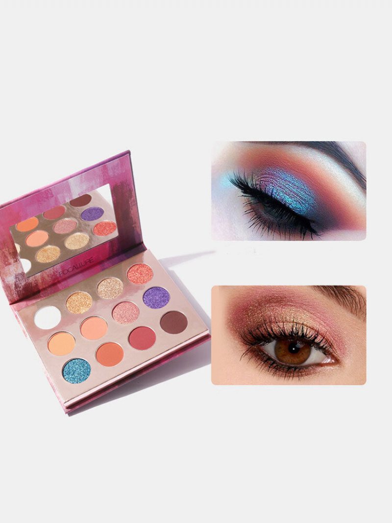 12 Colours Matte Eyeshadow Palette Earth Color Nude Makeupdługotrwały Cień Do Powiek