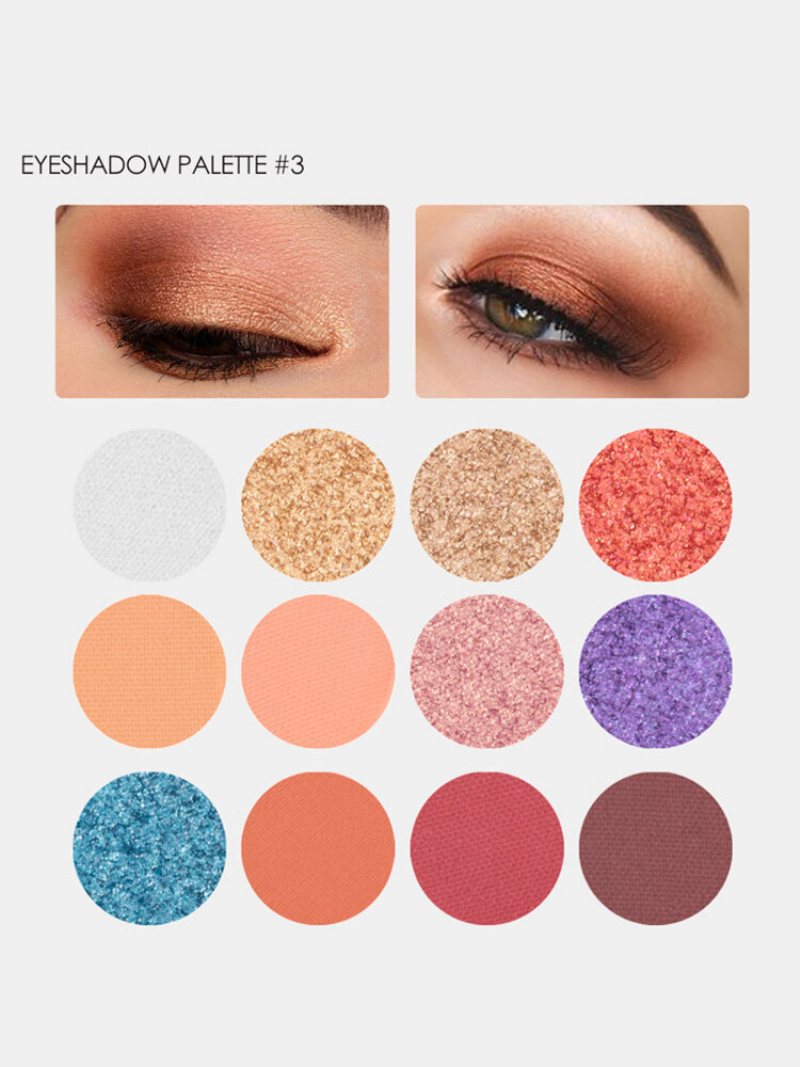 12 Colours Matte Eyeshadow Palette Earth Color Nude Makeupdługotrwały Cień Do Powiek