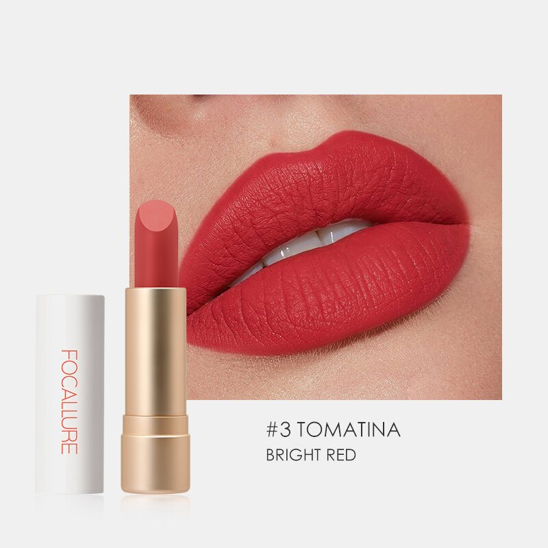 12 Kolorów Przenośna Matowa Szminka Długotrwała Nawilżająca Nude Velvet Lip Cosmetic