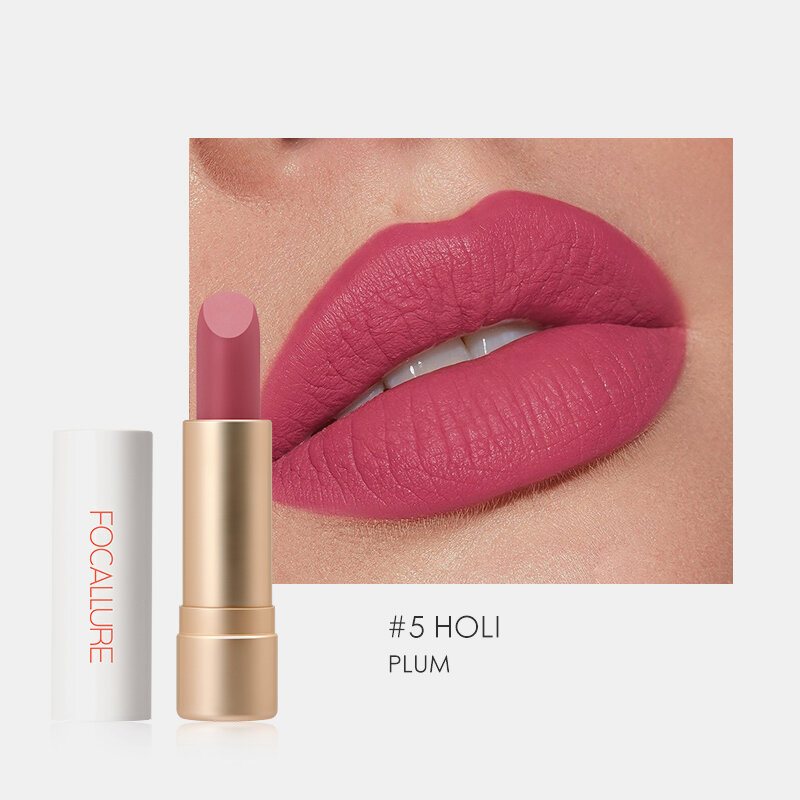 12 Kolorów Przenośna Matowa Szminka Długotrwała Nawilżająca Nude Velvet Lip Cosmetic