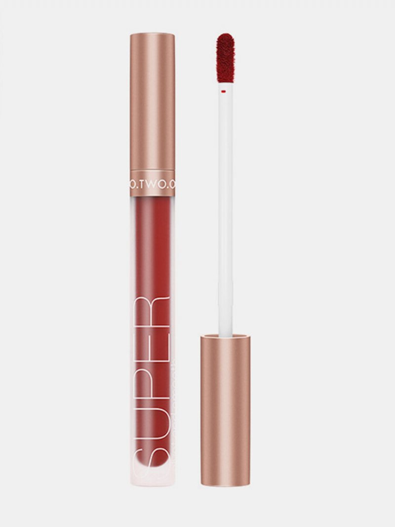 12 Kolorów Velvet Matte Lip Gloss Non-stick Cup Non-fading Lasting Waterproof Liquid Lip Glaze