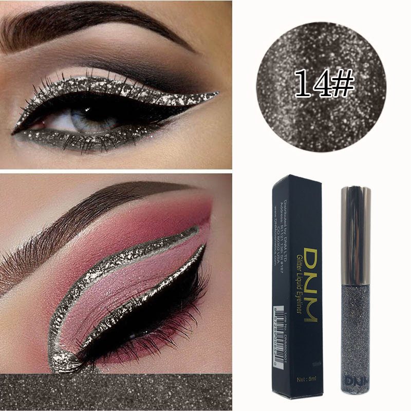 16 Kolorów Błyszczący Perłowy Eyeliner W Płynie Metalowe Cekiny Diamentowy Pen Makijaż Oczu