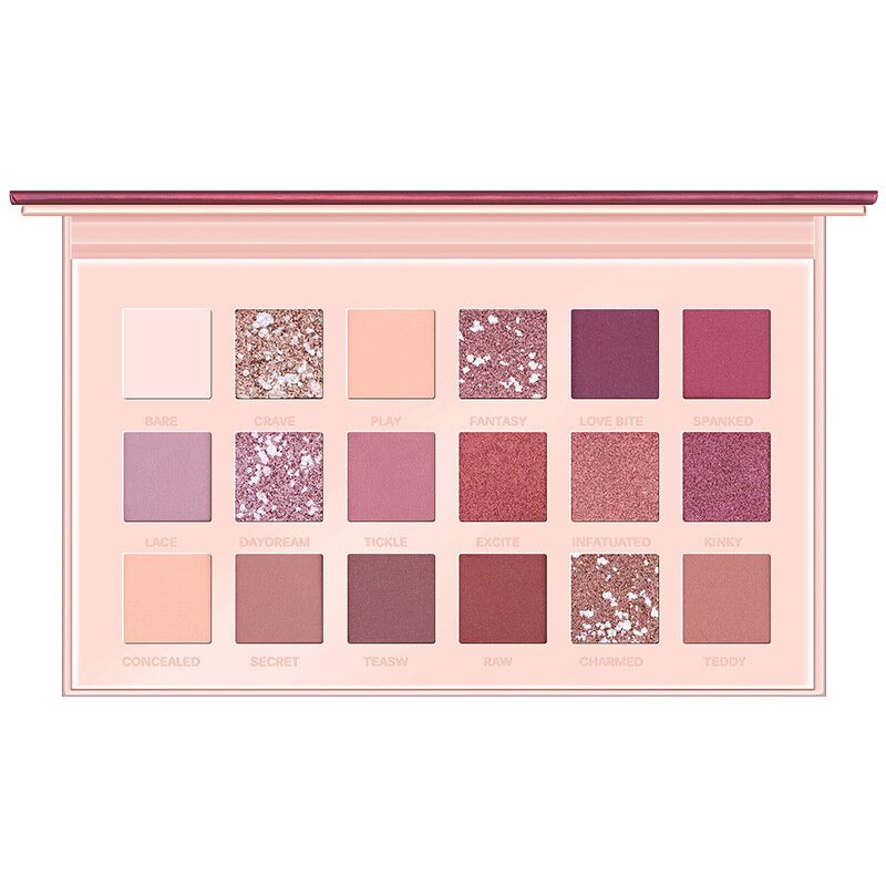 18 Kolorów Desert Rose Pearlescent Shining Matte Cekiny Paleta Cieni Do Powiek Długotrwały Makijaż Oczu