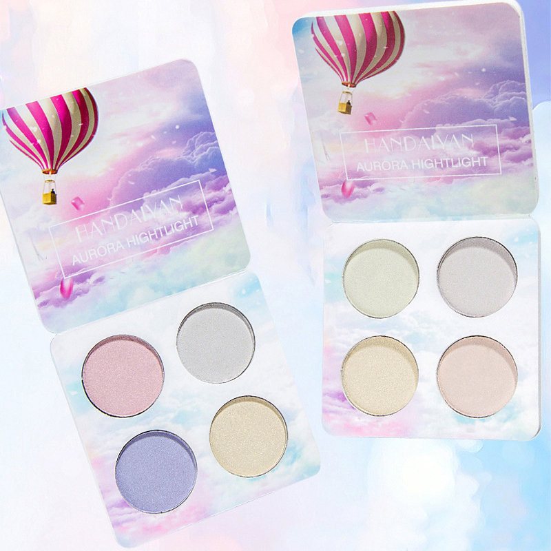 4 Kolory Highlight Palette Shimmer Glitter Paleta Cieni Do Powiek Glow Face Powder Cosmetic