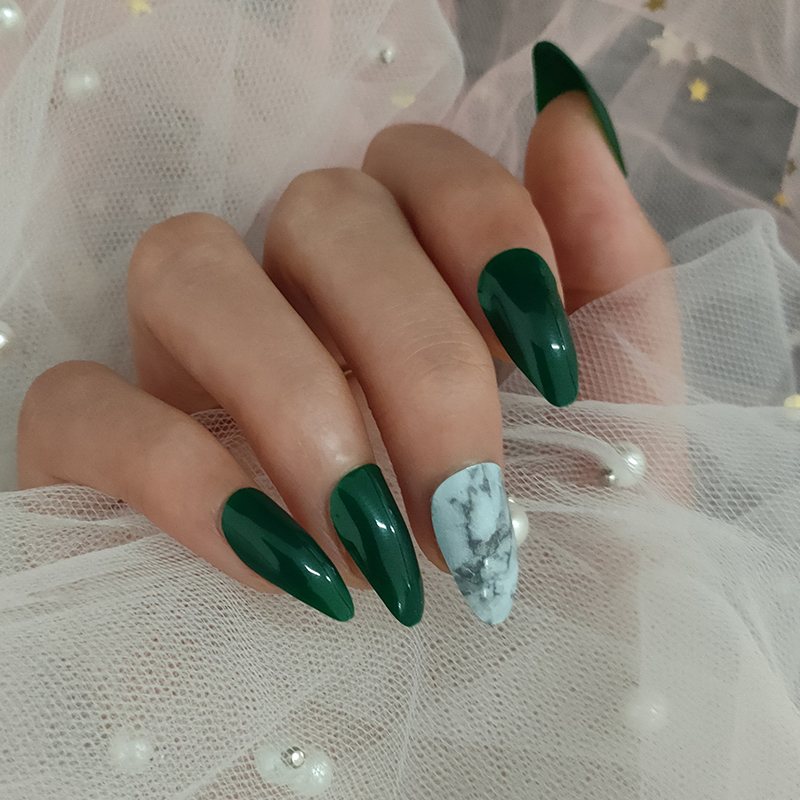 5 Opakowań Fałszywych Tipsów Sztuczne Paznokcie Art Akrylowy Żel Do Manicure