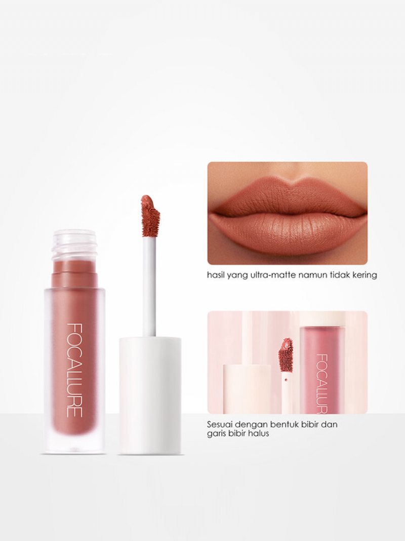 8 Kolorów Matte Lip Glaze Wodoodporny Nieprzywierający Kubek Non Fade Lip Gloss