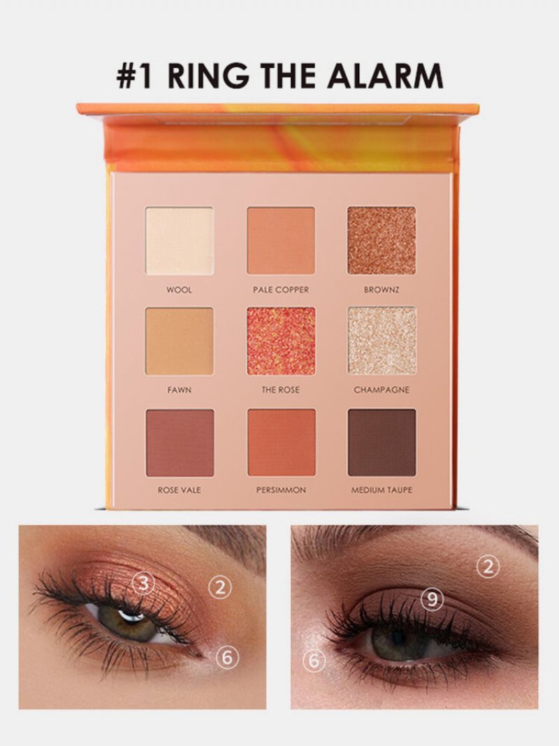 9 Kolorów Słonecznika Matowa Paleta Cieni Do Powiek Wodoodporny Nude Pigmented Shining Eye Makeup