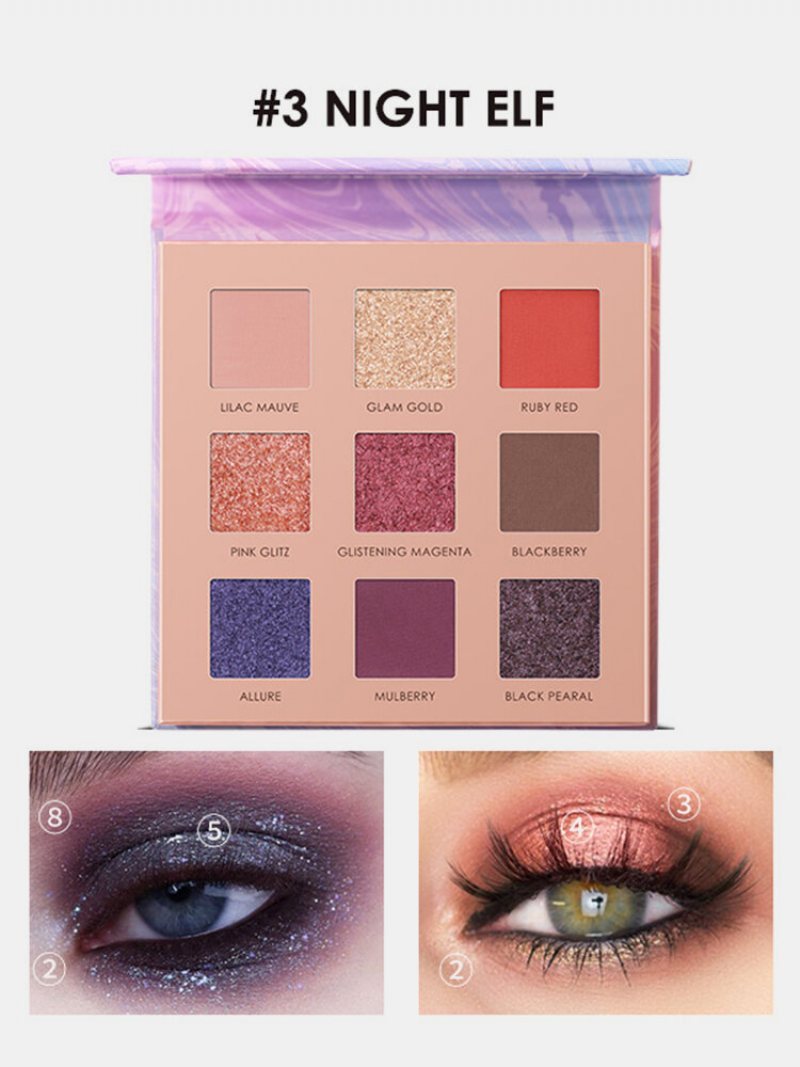 9 Kolorów Słonecznika Matowa Paleta Cieni Do Powiek Wodoodporny Nude Pigmented Shining Eye Makeup