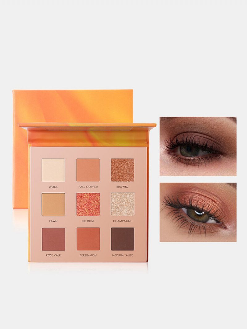 9 Kolorów Słonecznika Matowa Paleta Cieni Do Powiek Wodoodporny Nude Pigmented Shining Eye Makeup