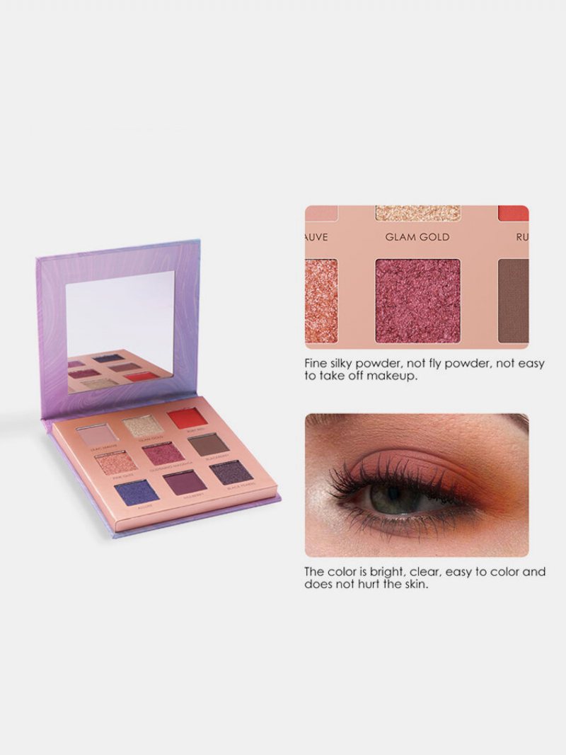 9 Kolorów Słonecznika Matowa Paleta Cieni Do Powiek Wodoodporny Nude Pigmented Shining Eye Makeup