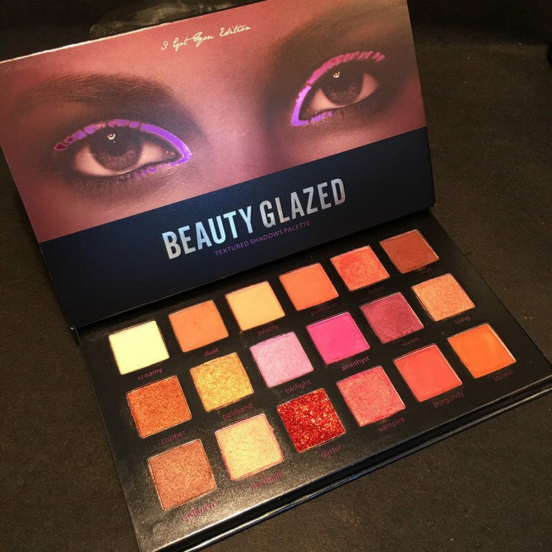 Beauty Glazed Matte Shimmer Eye Shadow Palette Makijaż Oczu Glitter Natural Long Lasting