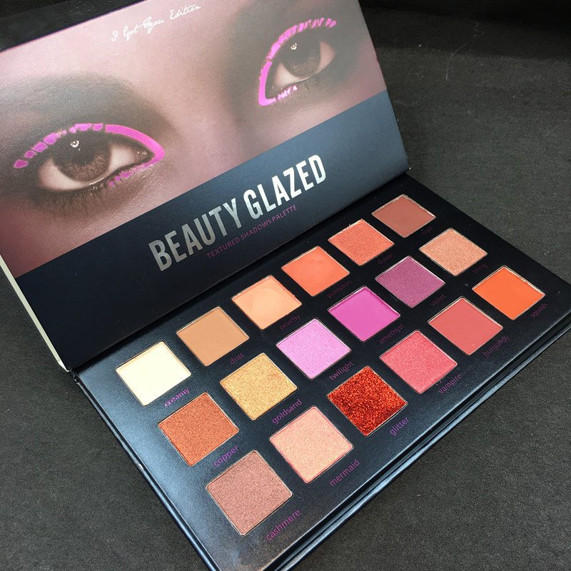 Beauty Glazed Matte Shimmer Eye Shadow Palette Makijaż Oczu Glitter Natural Long Lasting