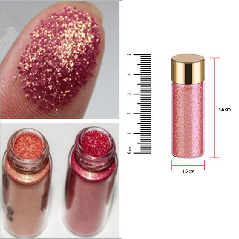 Calance Diamond Mermaid Glitter Eyeshadow Flash Powder Pigment Wodoodporny Długotrwały 6 Kolorów