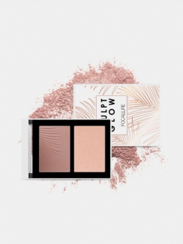 Dwukolorowa Kombinowana Paleta Rozświetlaczy Shadow Nose Powder Face Makeup