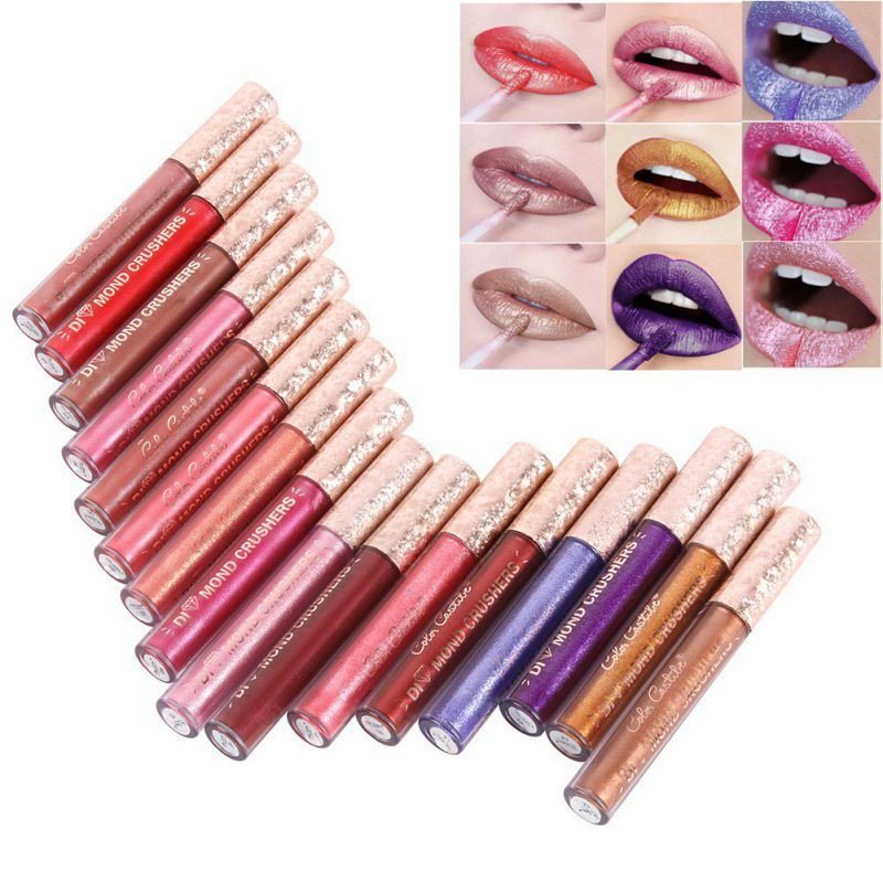 Glitter Lip Gloss Diamond Shimmer Liquid Lipstick Długotrwały Błyszczyk Lip Makeup Cosmetic