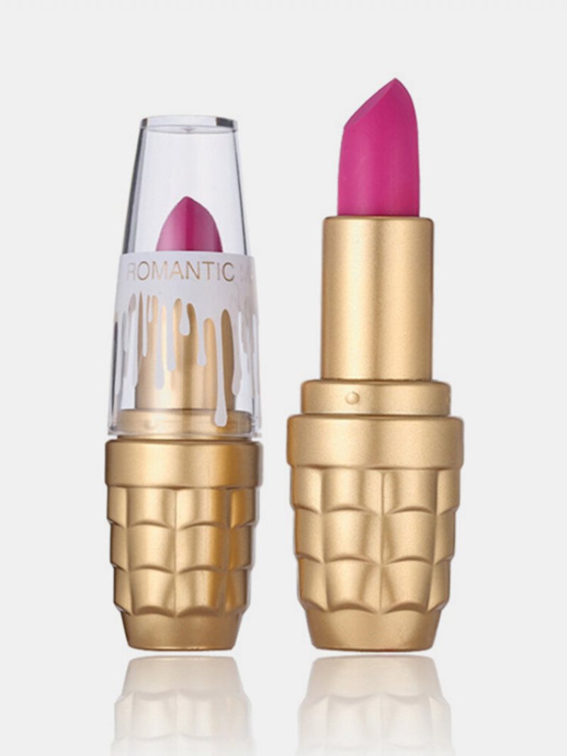 Gold Grenade Matte Lipstick Długotrwały Sztyft Do Ust Wodoodporny Aksamitny Makijaż Ust Kosmetyk