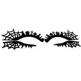 Halloween Artystyczne Naklejki Na Oczy Pajęczyna Drążą Papier Do Cięcia Makijażu Eyeliner Mask