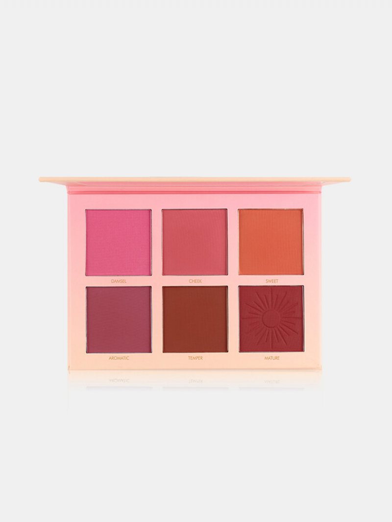 Imagic Blush Makeup Palette 6 Colors Profesjonalny Róż Do Policzków Perłowy Pomarańczowy Pigmentowy Róż Do Makijażu