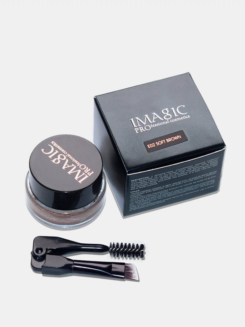 Imagic Professional Eyebrow Gel 6 Colors Enhancer Cream Zestaw Pędzli Do Makijażu Brwi