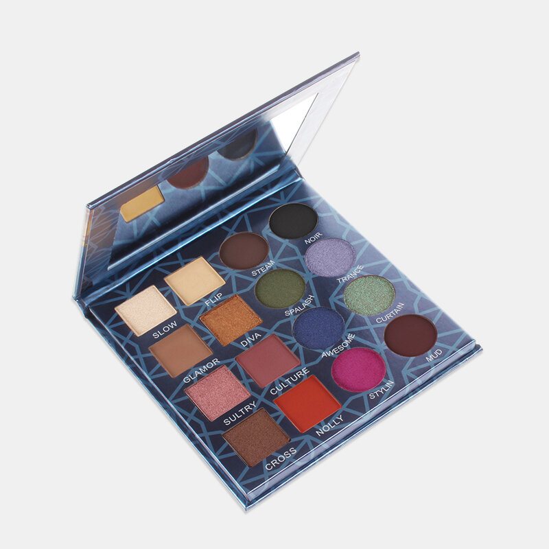 Imagic Professional Shimmer Matte Eyeshadow Palette 16 Kolorów Naturalny Wodoodporny Trwały Cień Do Powiek