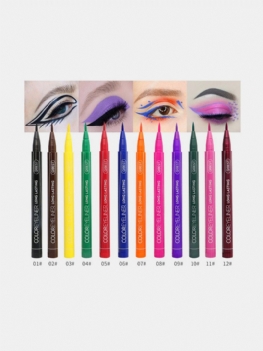 Kolorowy Płynny Eyeliner Pen Wodoodporny Nie Kwitnący Długotrwały Ołówek Do Eyelinera