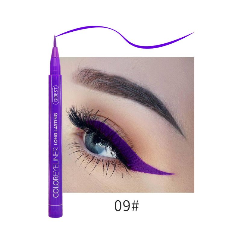 Kolorowy Płynny Eyeliner Pen Wodoodporny Nie Kwitnący Długotrwały Ołówek Do Eyelinera