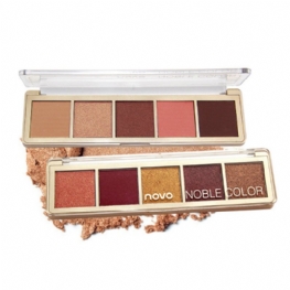 Kompaktowa Paleta Cieni Do Powiek Matte Wodoodporna 5 Kolorów Makijaż Oczu Natural Smoky Eye Shadow Cosmetic