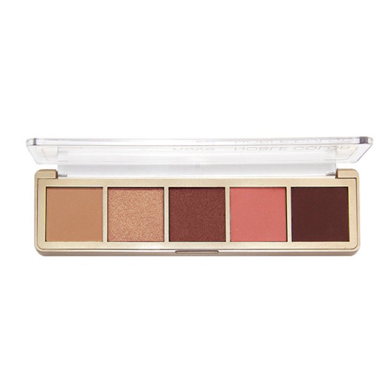 Kompaktowa Paleta Cieni Do Powiek Matte Wodoodporna 5 Kolorów Makijaż Oczu Natural Smoky Eye Shadow Cosmetic