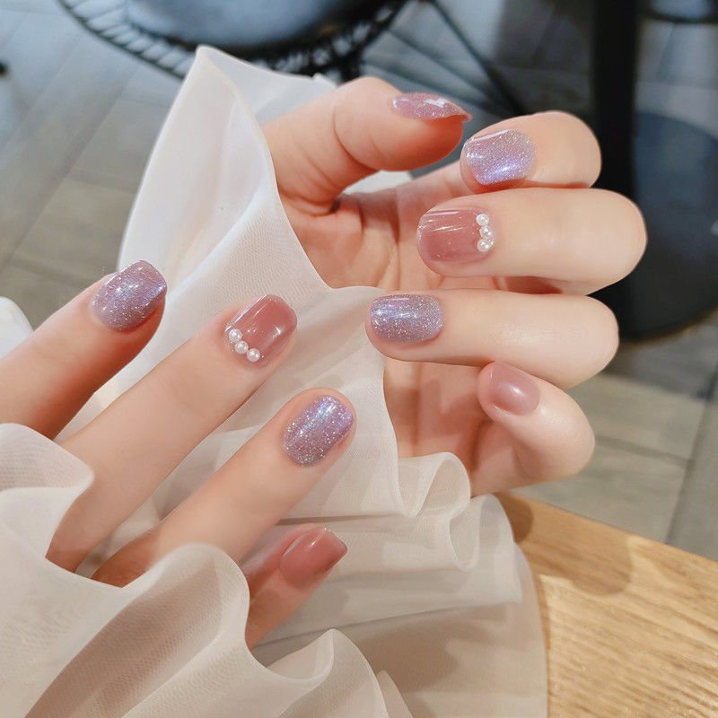 Manicure Na Sobie Łatkę Do Paznokci Długość I Krótki Styl Ręczna Fałszywa Łatka Do Łuk Do