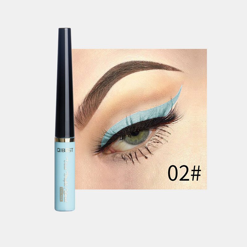 Matowy Płynny Eyeliner Szybkoschnący Wodoodporny Ołówek Brązowy Fioletowy Kolor Kosmetyczne Narzędzie Do Makijażu