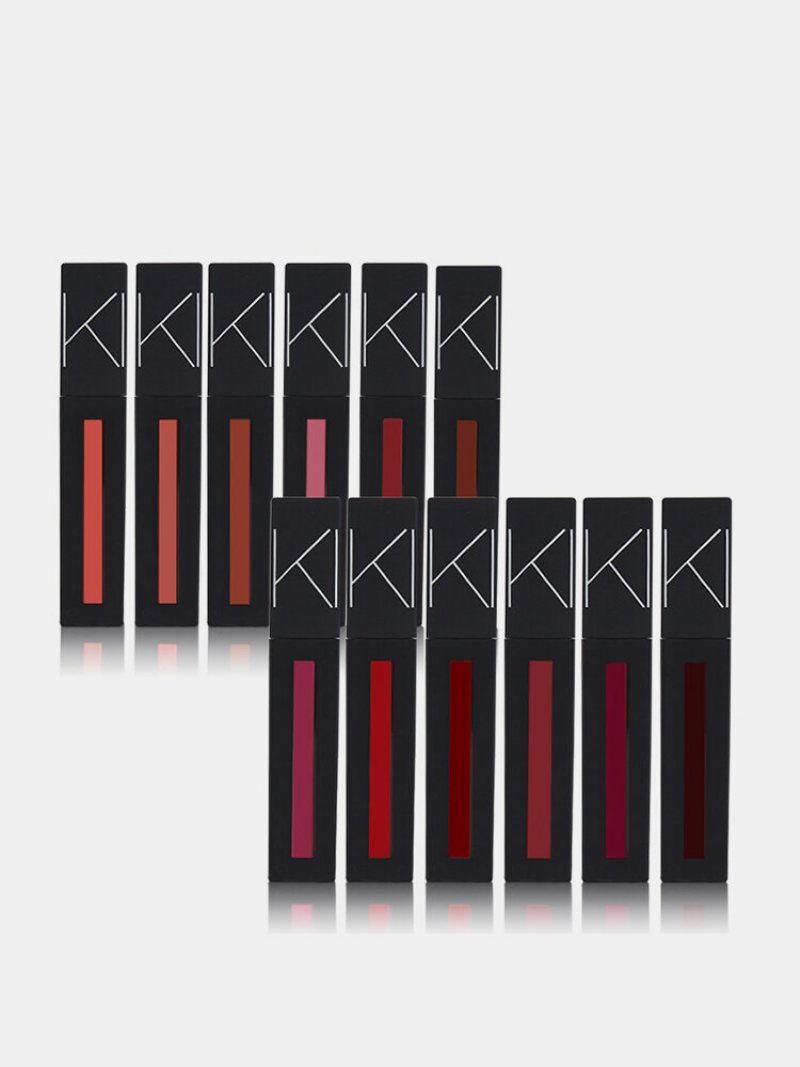 Matte Liquid Lipstick Women Makeup Shine Błyszczyk Do Ust Długotrwały Nieprzywierający Kubek