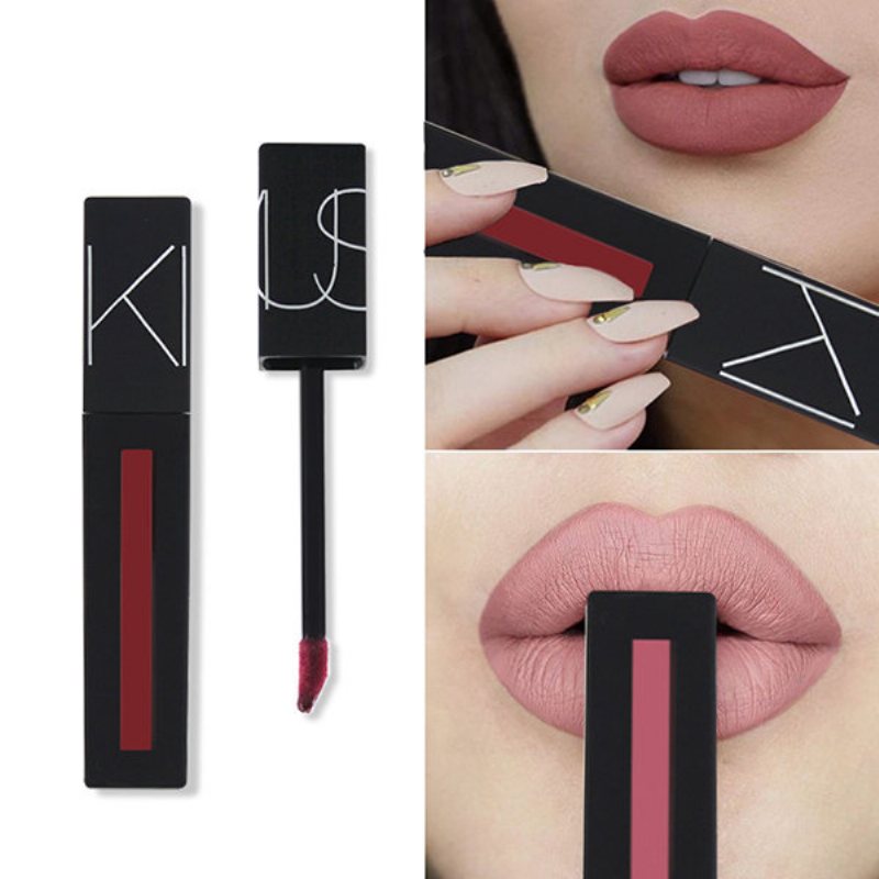 Matte Liquid Lipstick Women Makeup Shine Błyszczyk Do Ust Długotrwały Nieprzywierający Kubek