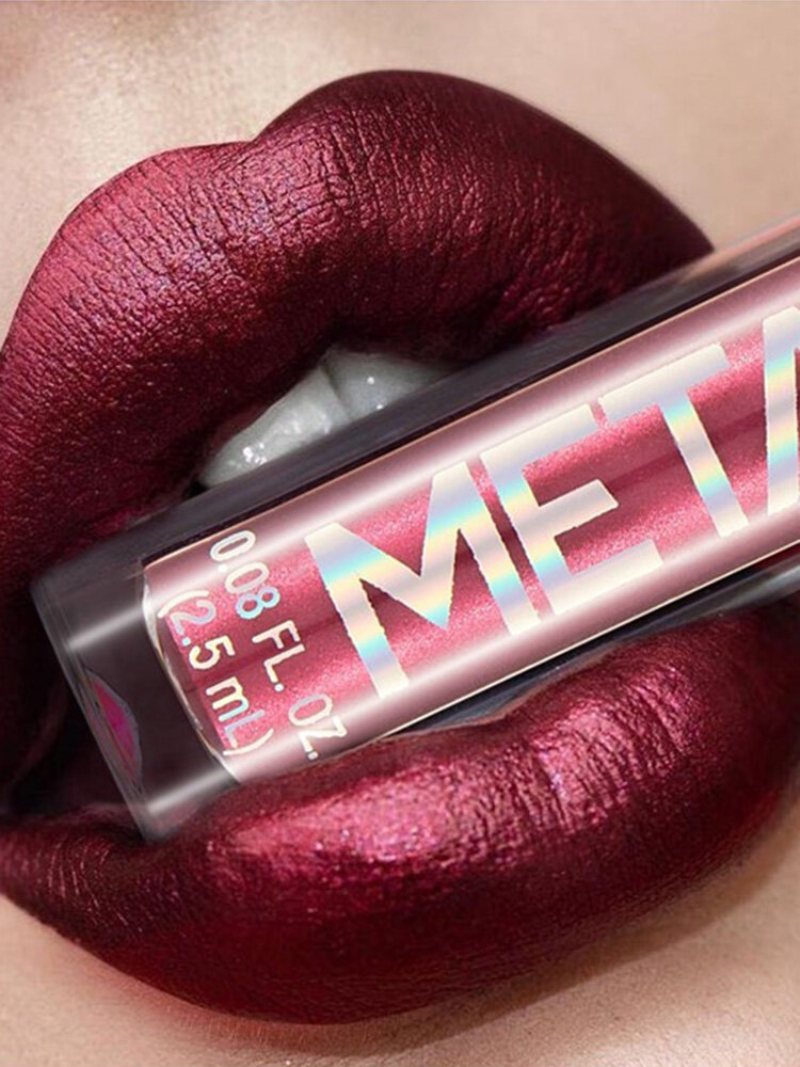 Metal Shimmer Liquid Lipstick Długotrwały Brokatowy Błyszczyk Nieklejący Się Sztyft Do Ust Lip Makeup