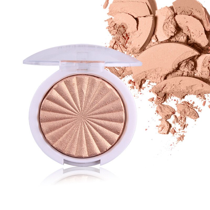 Miss Rose Highlighter Makeup Palette White Gold Shimmer Glow Rozświetlający Puder Cosmeti