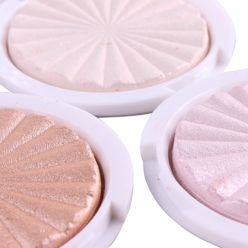 Miss Rose Highlighter Makeup Palette White Gold Shimmer Glow Rozświetlający Puder Cosmeti