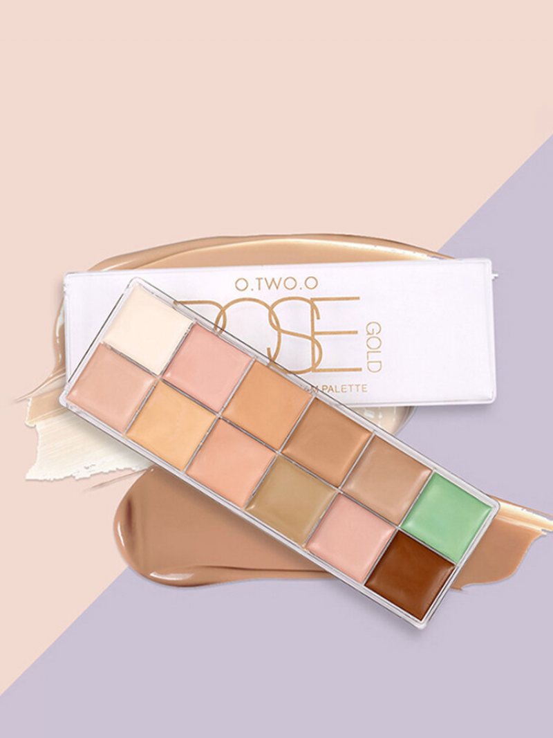 O.two.o 12 Kolorów Paleta Korektorów Do Makijażu Contour Acne Cover Cream Długotrwały Wodoodporny Korektor